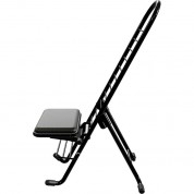 Plateau Chairs Pro Series Folding Chair With Black Vinyl Leather Seat & Black Frame