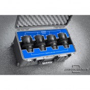 Jason Cases Wheeled Carry Case For Zeiss Otus 4-lens Set (blue Overlay)