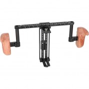 Camvate Height-adjustable Monitor Cage With Wooden Handgrips