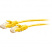 C2g Cat6a Snagless Unshielded (utp) Slim Ethernet Network Patch Cable (1', Yellow)