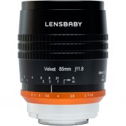 Lensbaby Velvet 85mm F/1.8 Lens With Copper Rings (pentax K, Black)