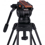 Miller Versa Cxv14 Head, Sprinter Ii 2-stage Cf Tripod, Mid-level Spreader, Rubber Feet & Soft Case Kit