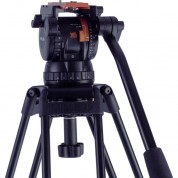 Miller Versa Cxv14 Head, Sprinter Ii 2-stage Cf Tripod, Mid-level Spreader, Rubber Feet & Soft Case Kit