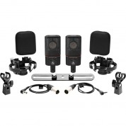 Austrian Audio Oc818 Dual Set Plus Large-diaphragm Multipattern Condenser Microphone (matched Pair, Black)