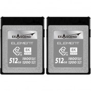 Exascend 512gb Element Series Cfexpress Type B Memory Card (2-pack)