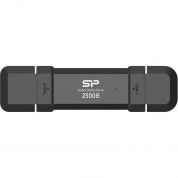 Silicon Power 250gb Ds72 Dual Usb 3.2 Gen 2 Portable Ssd (usb-c / Usb-a)