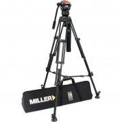 Miller Versa Cxv6 Head, Toggle 2-stage Alloy Tripod, Mid-level Spreader, Rubber Feet & Soft Case Kit