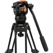 Miller Versa Cxv6 Head, Toggle 2-stage Alloy Tripod, Mid-level Spreader, Rubber Feet & Soft Case Kit