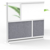 Luxor Modular Room Divider Add-on Wall With Whiteboard (53 X 48