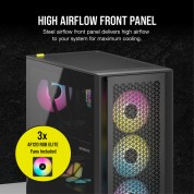 Corsair Icue 4000d Rgb Airflow Mid-tower Atx Desktop Case (black)