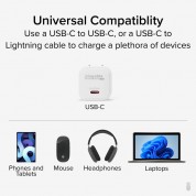 Plugable 30w Gan Usb-c Wall Charger (white, 3-pack)