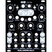 4ms Dual Looping Delay Eurorack Module Faceplate (black)