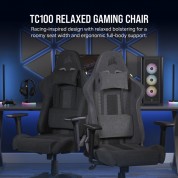 Corsair Tc100 Relaxed Gaming Chair (gray, Fabric)