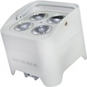 Jmaz Lighting Mad Par Hex 4s Battery-powered Rgbwa+uv Led Light (white)