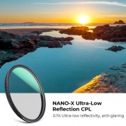 K&f Concept Nano-x Series Ultra-low Reflection Cpl Filter (37mm)