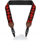 Usa Gear Trueshot Neoprene Shoulder Holster Camera Strap (red Plaid)