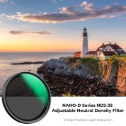 K&f Concept Nano-d Series Variable Nd Filter (67mm, 1 To 5-stop)