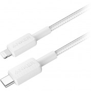 Anker Bio-braided Usb-c To Lightning Cable (white, 3')