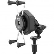 Ram Mounts Ramx-grip Large Phone Mount With Vibe-safe And Fork Stem Base