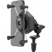 Ram Mounts Ramx-grip Large Phone Mount With Vibe-safe And Fork Stem Base