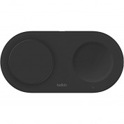 Belkin Boostcharge Pro 2-in-1 Magnetic Wireless Charging Pad With Qi2 (black)