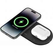 Belkin Boostcharge Pro 2-in-1 Magnetic Wireless Charging Pad With Qi2 (black)