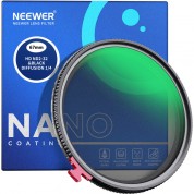 Neewer 2-in-1 Black Diffusion & Nd2-nd32 Variable Nd Filter (67mm, Grade 1/4, 1 To 5-stop)