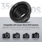 Neewer La-05 T Ring Adapter For Canon Eos Ef-mount Cameras