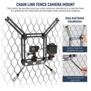 Neewer Action Camera Fence Mount (black)