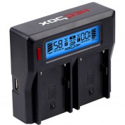 Hedbox Rp-dc50 Dual Digital Lcd Battery Charger