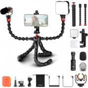 Neewer Tp91 Flexible Tripod With Led And Microphone Kit