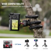 Neewer Tp91 Flexible Tripod With Led And Microphone Kit