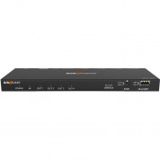 Bzbgear 4-port 4k 60hz Hdmi Splitter/downscaler With Digital/analog Audio Output