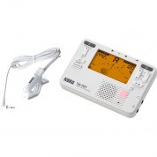 Korg Tm-70t Handheld Tuner And Metronome With Cm-400 Contact Microphone (white)