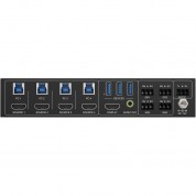 Bzbgear 4k/uhd 4x1 Hdmi 2.0/usb 3.0 Kvm Switcher Kit With 4 X Table Grommets