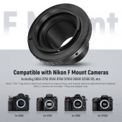 Neewer T-mount To Nikon F-mount Adapter Kit