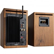 Audioengine Hd5 2-way Active Wireless Bookshelf Speakers (real Wood Veneer Walnut, Pair)