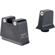 Trijicon Suppressor/optic Sight Set For Glock Slim Frame (white Front Outline, White Rear)