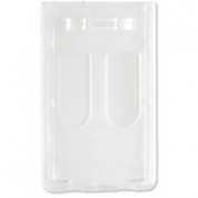 Brady People Id Rigid Plastic Vertical 2-sided Multi-card Holder (frosted, 3.6 X 2.28