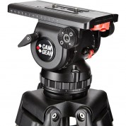 Camgear V20p Efp Cf/ms Fluid Head And Carbon Fiber Tripod System (100mm)