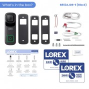 Lorex B862ajdb-e 4k Uhd Wired Video Doorbell (black)