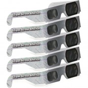 Daystar Filters Eclipse Glasses (eclipse Across America Graphic, 5-pack)