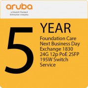 Aruba 5-year Hpe Foundation Care With Next Business Day Exchange For 1830 24g 12p Poe 2sfp 195w