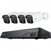 Reolink Nvs8-12mb4 8-channel 12mp Nvr With 2tb Hdd & Four 12mp Bullet Cameras