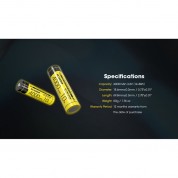 Nitecore Nl1840hp 18650 Li-ion Rechargeable Battery (3.6v, 4000mah)