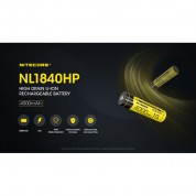 Nitecore Nl1840hp 18650 Li-ion Rechargeable Battery (3.6v, 4000mah)