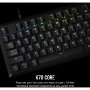 Corsair K70 Core Rgb Full Size Mechanical Gaming Keyboard (black)