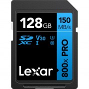 Lexar 128gb High-performance 800x Pro Uhs-i Sdxc Card (blue Series, 2-pack)