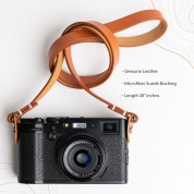 Evergreen Cases Minimalist Leather Camera Strap (tan, 38