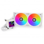 Lian Li Galahad Ii Lcd 280 Aio Cpu Liquid Cooler With Performance Fans (white)